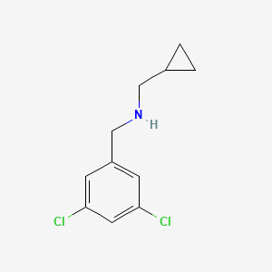 molecular formula C11H13Cl2N B13261884 (Cyclopropylmethyl)[(3,5-dichlorophenyl)methyl]amine 