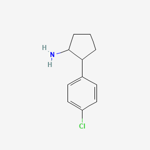 2-(4-Chlorophenyl)cyclopentan-1-amine