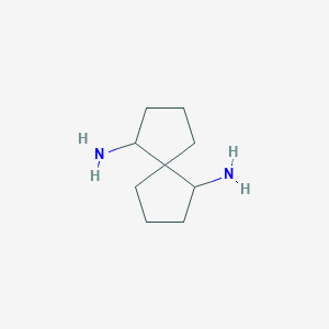 molecular formula C9H18N2 B13261916 Spiro[4.4]nonane-1,6-diamine 