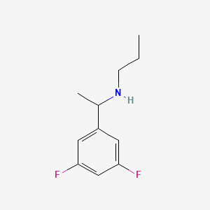 molecular formula C11H15F2N B13261926 [1-(3,5-Difluorophenyl)ethyl](propyl)amine 