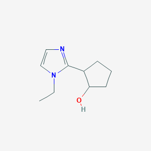 2-(1-ethyl-1H-imidazol-2-yl)cyclopentan-1-ol