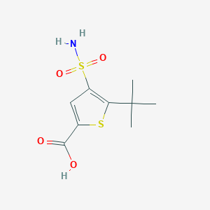 5-tert-Butyl-4-sulfamoylthiophene-2-carboxylic acid