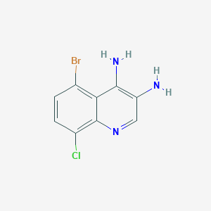 5-Bromo-8-chloroquinoline-3,4-diamine