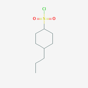 molecular formula C9H17ClO2S B13262007 4-Propylcyclohexane-1-sulfonyl chloride 