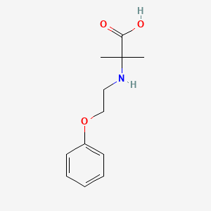 2-Methyl-2-((2-phenoxyethyl)amino)propanoic acid