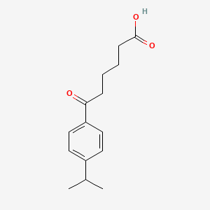 molecular formula C15H20O3 B1326203 6-(4-异丙基苯基)-6-氧代己酸 CAS No. 898791-37-2