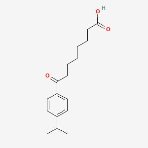 molecular formula C17H24O3 B1326205 8-(4-异丙基苯基)-8-氧代辛酸 CAS No. 898791-41-8