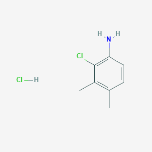 molecular formula C8H11Cl2N B13262058 2-Chloro-3,4-dimethylaniline hydrochloride 