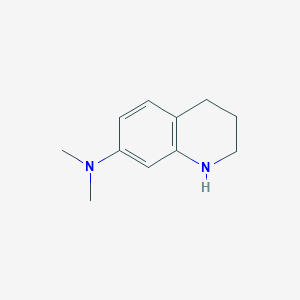 molecular formula C11H16N2 B13262070 N,N-dimethyl-1,2,3,4-tetrahydroquinolin-7-amine 