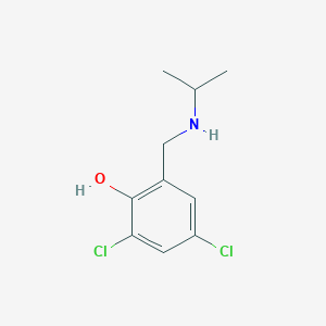 2,4-Dichloro-6-{[(propan-2-yl)amino]methyl}phenol