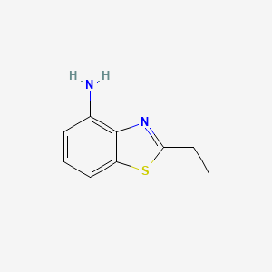 molecular formula C9H10N2S B13262080 2-Ethyl-1,3-benzothiazol-4-amine 