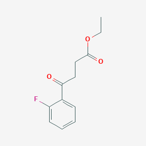 molecular formula C12H13FO3 B1326209 4-(2-氟苯基)-4-氧代丁酸乙酯 CAS No. 898753-32-7