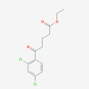 B1326210 Ethyl 5-(2,4-dichlorophenyl)-5-oxovalerate CAS No. 898777-97-4