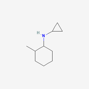 molecular formula C10H19N B13262144 N-cyclopropyl-2-methylcyclohexan-1-amine 