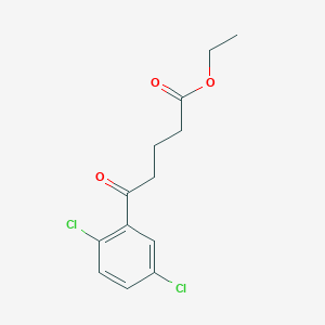 molecular formula C13H14Cl2O3 B1326215 Ethyl 5-(2,5-dichlorophenyl)-5-oxovalerate CAS No. 898778-11-5