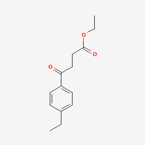 molecular formula C14H18O3 B1326219 4-(4-乙基苯基)-4-氧代丁酸乙酯 CAS No. 57821-79-1