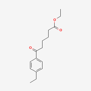 molecular formula C16H22O3 B1326221 6-(4-乙基苯基)-6-氧代己酸乙酯 CAS No. 898778-26-2