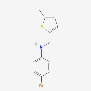 4-bromo-N-[(5-methylthiophen-2-yl)methyl]aniline