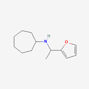 N-[1-(furan-2-yl)ethyl]cycloheptanamine