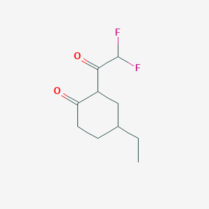 2-(2,2-Difluoroacetyl)-4-ethylcyclohexan-1-one