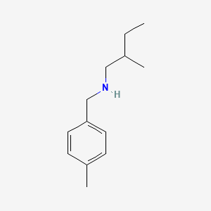 molecular formula C13H21N B13262248 (2-Methylbutyl)[(4-methylphenyl)methyl]amine 