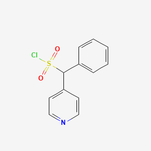 Phenyl(pyridin-4-yl)methanesulfonyl chloride