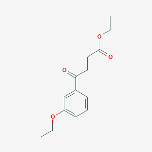 molecular formula C14H18O4 B1326226 4-(3-乙氧基苯基)-4-氧代丁酸乙酯 CAS No. 905592-32-7