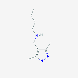 Butyl[(trimethyl-1H-pyrazol-4-yl)methyl]amine