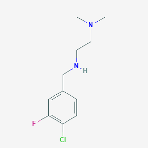 [(4-Chloro-3-fluorophenyl)methyl][2-(dimethylamino)ethyl]amine