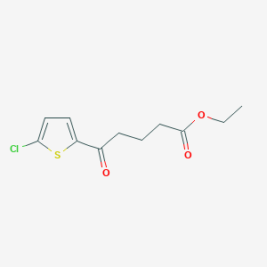 B1326230 Ethyl 5-(5-chloro-2-thienyl)-5-oxovalerate CAS No. 951889-16-0