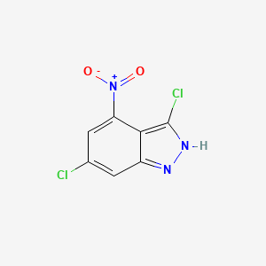 molecular formula C7H3Cl2N3O2 B1326232 3,6-Dichloro-4-nitro-1H-indazole CAS No. 885522-69-0