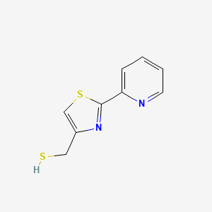 [2-(Pyridin-2-YL)-1,3-thiazol-4-YL]methanethiol