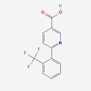 B1326247 6-(2-(Trifluoromethyl)phenyl)nicotinic acid CAS No. 726136-58-9