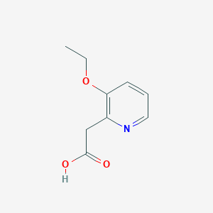 molecular formula C9H11NO3 B13262474 2-(3-Ethoxypyridin-2-yl)acetic acid 