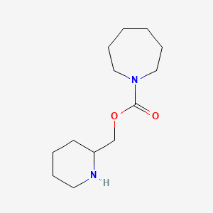 molecular formula C13H24N2O2 B13262587 Piperidin-2-ylmethylazepane-1-carboxylate 