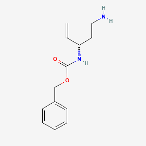 molecular formula C13H18N2O2 B13262691 Benzyl N-[(3S)-5-aminopent-1-en-3-yl]carbamate 