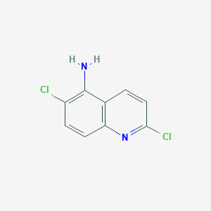 molecular formula C9H6Cl2N2 B1326289 2,6-二氯喹啉-5-胺 CAS No. 607380-28-9