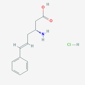 molecular formula C12H16ClNO2 B1326299 (R,E)-3-氨基-6-苯基己-5-烯酸盐酸盐 CAS No. 270596-35-5