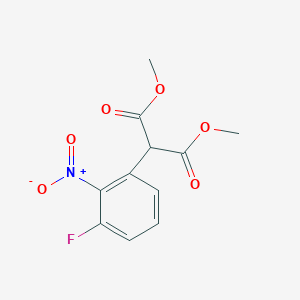 B1326304 Dimethyl 2-(3-fluoro-2-nitrophenyl)malonate CAS No. 872141-24-7