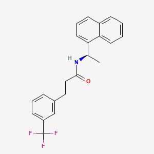 molecular formula C22H20F3NO B1326322 (R)-N-(1-(萘-1-基)乙基)-3-(3-(三氟甲基)苯基)丙酰胺 CAS No. 1005450-55-4