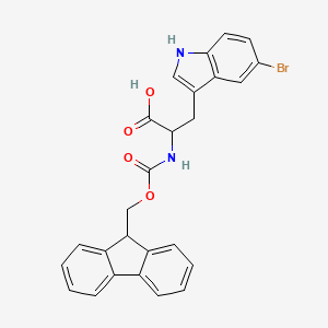 molecular formula C26H21BrN2O4 B1326340 Fmoc-5-bromo-DL-tryptophan CAS No. 925939-82-8