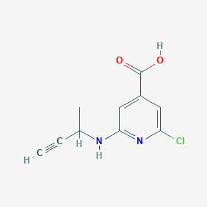 2-[(But-3-yn-2-yl)amino]-6-chloropyridine-4-carboxylic acid