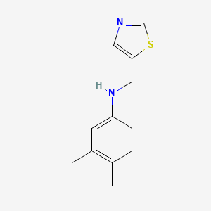 3,4-dimethyl-N-(1,3-thiazol-5-ylmethyl)aniline