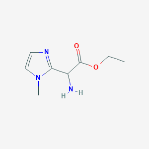 ethyl 2-amino-2-(1-methyl-1H-imidazol-2-yl)acetate