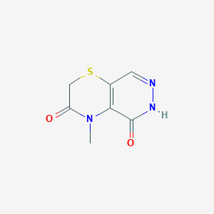 4-methyl-2H,3H,4H,5H,6H-pyridazino[4,5-b][1,4]thiazine-3,5-dione