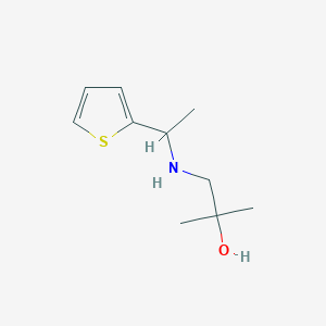 2-Methyl-1-{[1-(thiophen-2-yl)ethyl]amino}propan-2-ol