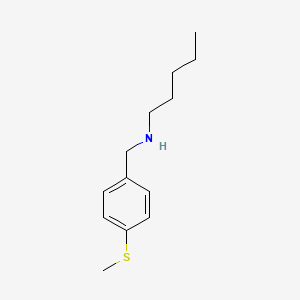 {[4-(Methylsulfanyl)phenyl]methyl}(pentyl)amine