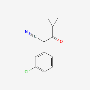 2-(3-Chlorophenyl)-3-cyclopropyl-3-oxopropanenitrile