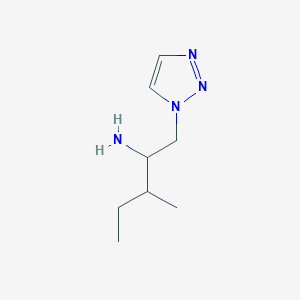 3-Methyl-1-(1H-1,2,3-triazol-1-yl)pentan-2-amine