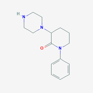 1-Phenyl-3-(piperazin-1-yl)piperidin-2-one